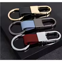 Llaveros personalizados de cuero en varios colores